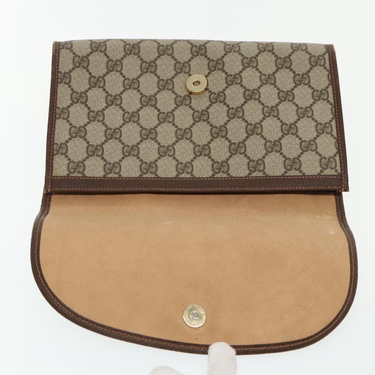 Gucci Sherry Beige Canvas Clutch Bag (Pre-Owned) Size ONE SIZE - 6 Thumbnail