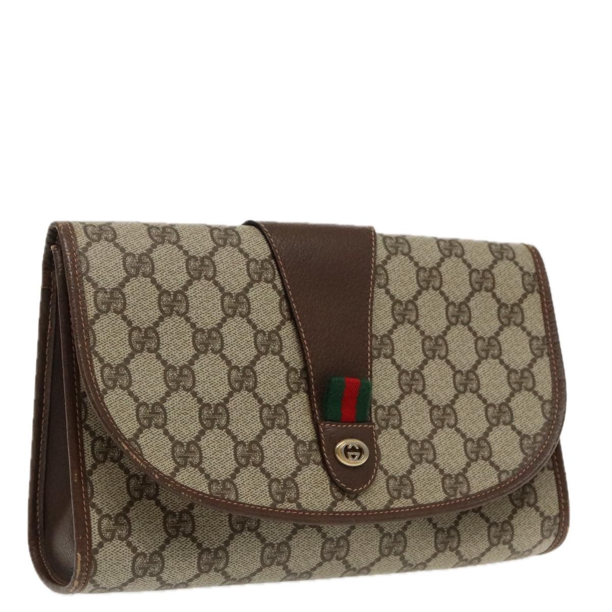 Gucci Sherry Beige Canvas Clutch Bag (Pre-Owned) Size ONE SIZE - 11 Thumbnail