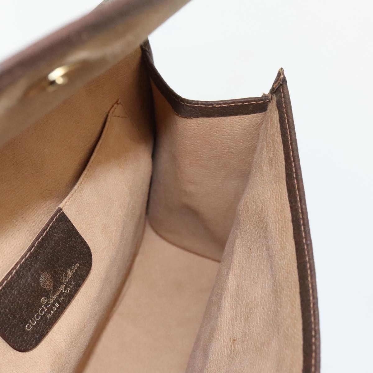 Gucci Sherry Beige Canvas Clutch Bag (Pre-Owned) Size ONE SIZE - 12 Thumbnail