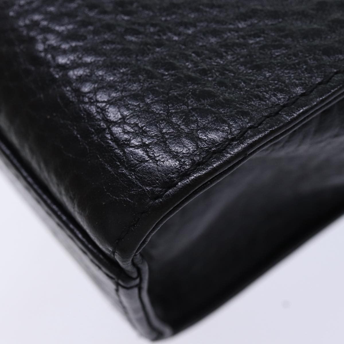 Burberry Black Leather Clutch Bag (Pre-Owned) Size ONE SIZE - 6 Thumbnail