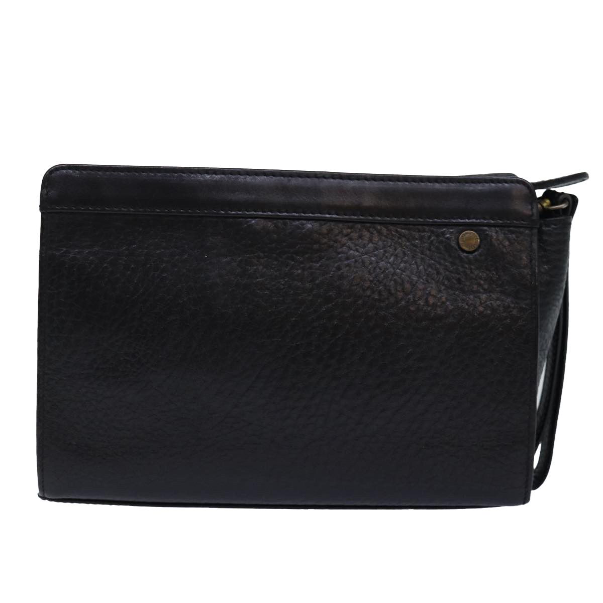 Burberry Black Leather Clutch Bag (Pre-Owned) Size ONE SIZE - 2 Thumbnail