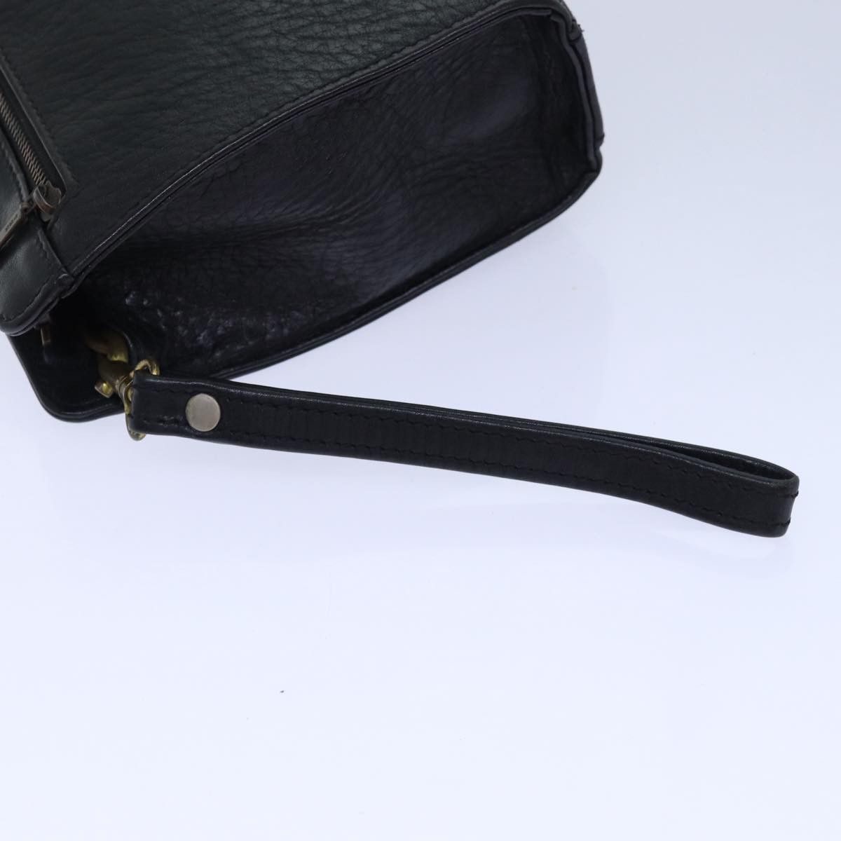 Burberry Black Leather Clutch Bag (Pre-Owned) Size ONE SIZE - 5 Thumbnail