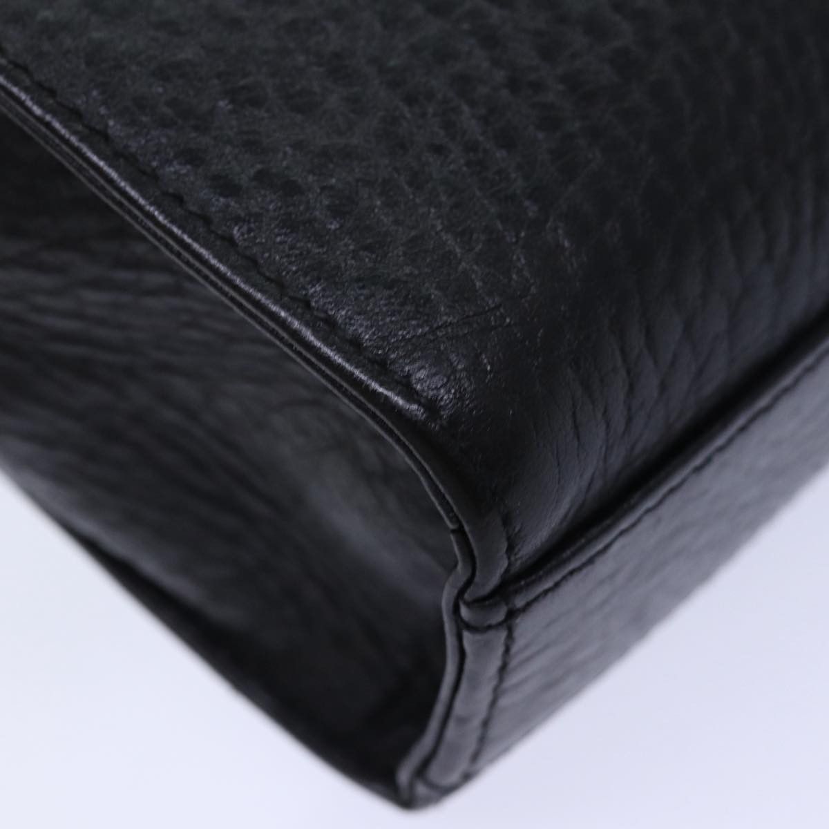 Burberry Black Leather Clutch Bag (Pre-Owned) Size ONE SIZE - 8 Thumbnail
