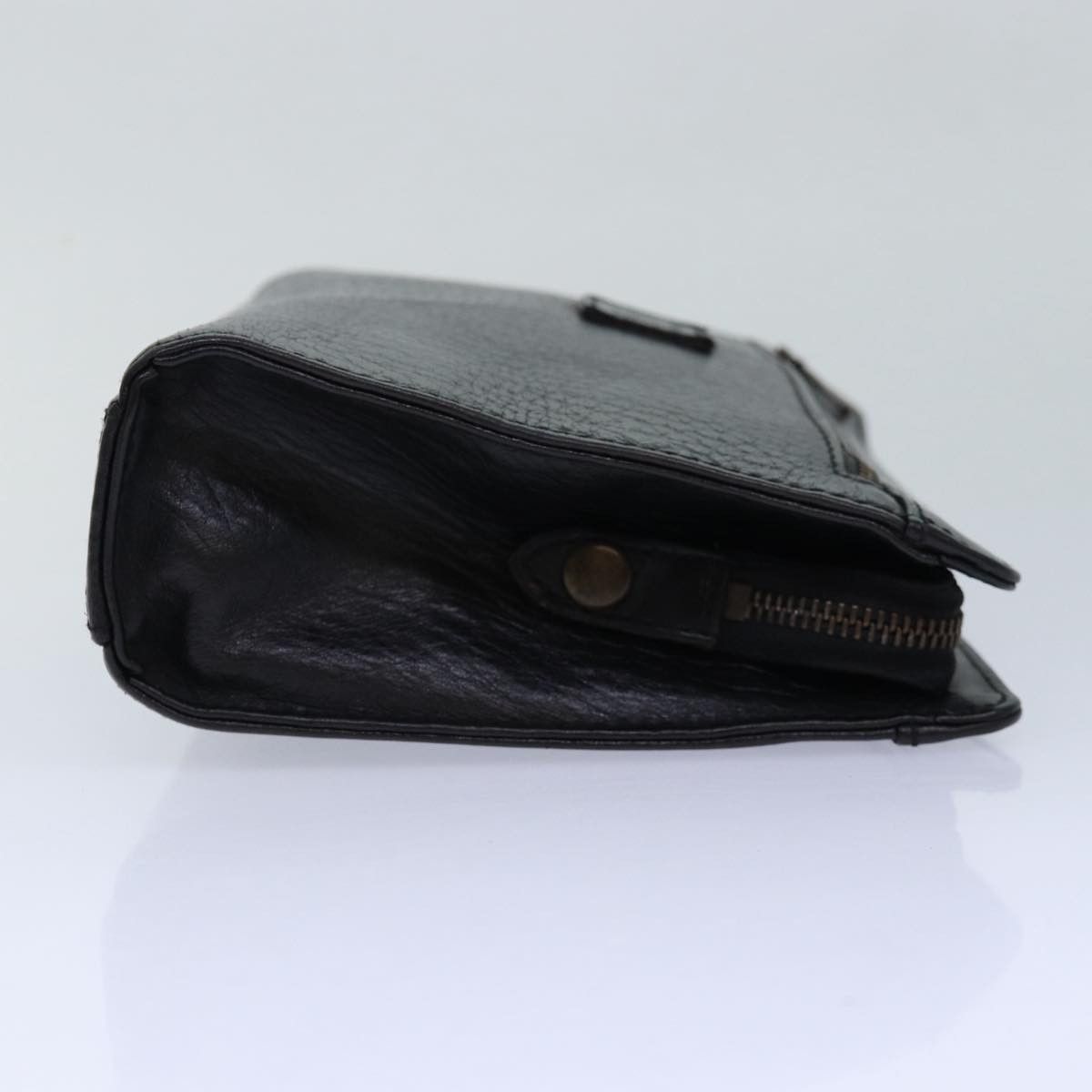 Burberry Black Leather Clutch Bag (Pre-Owned) Size ONE SIZE - 4 Thumbnail