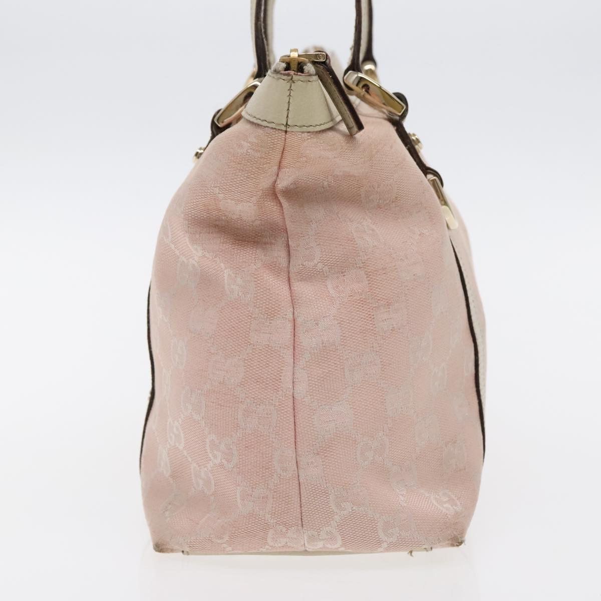 Gucci Abbey Pink Canvas Tote Bag (Pre-Owned) Size ONE SIZE - 3 Thumbnail