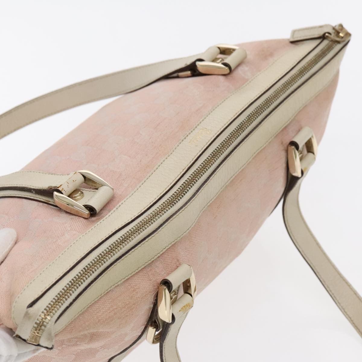 Gucci Abbey Pink Canvas Tote Bag (Pre-Owned) Size ONE SIZE - 14 Thumbnail