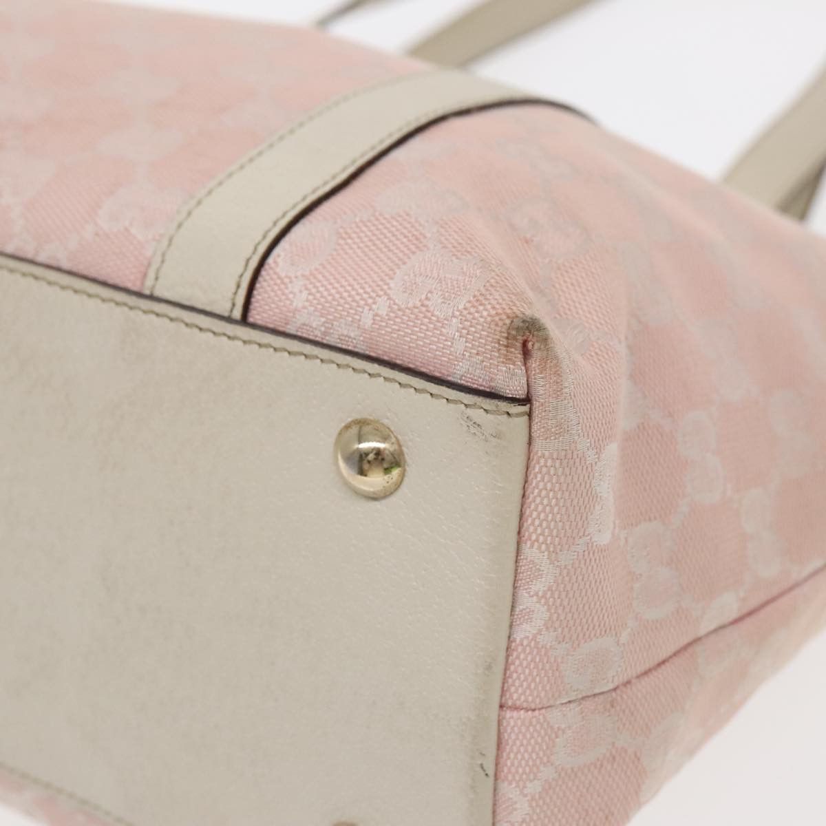 Gucci Abbey Pink Canvas Tote Bag (Pre-Owned) Size ONE SIZE - 16 Thumbnail