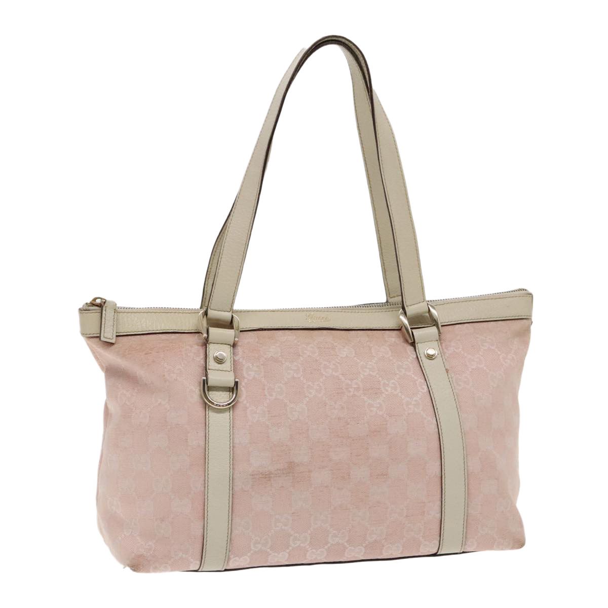 Gucci Abbey Pink Canvas Tote Bag (Pre-Owned) Size ONE SIZE - 12 Thumbnail