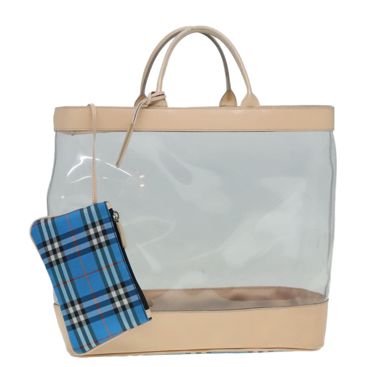 Burberry Transparent Vinyl Tote Bag (Pre-Owned) Size ONE SIZE - 13 Thumbnail
