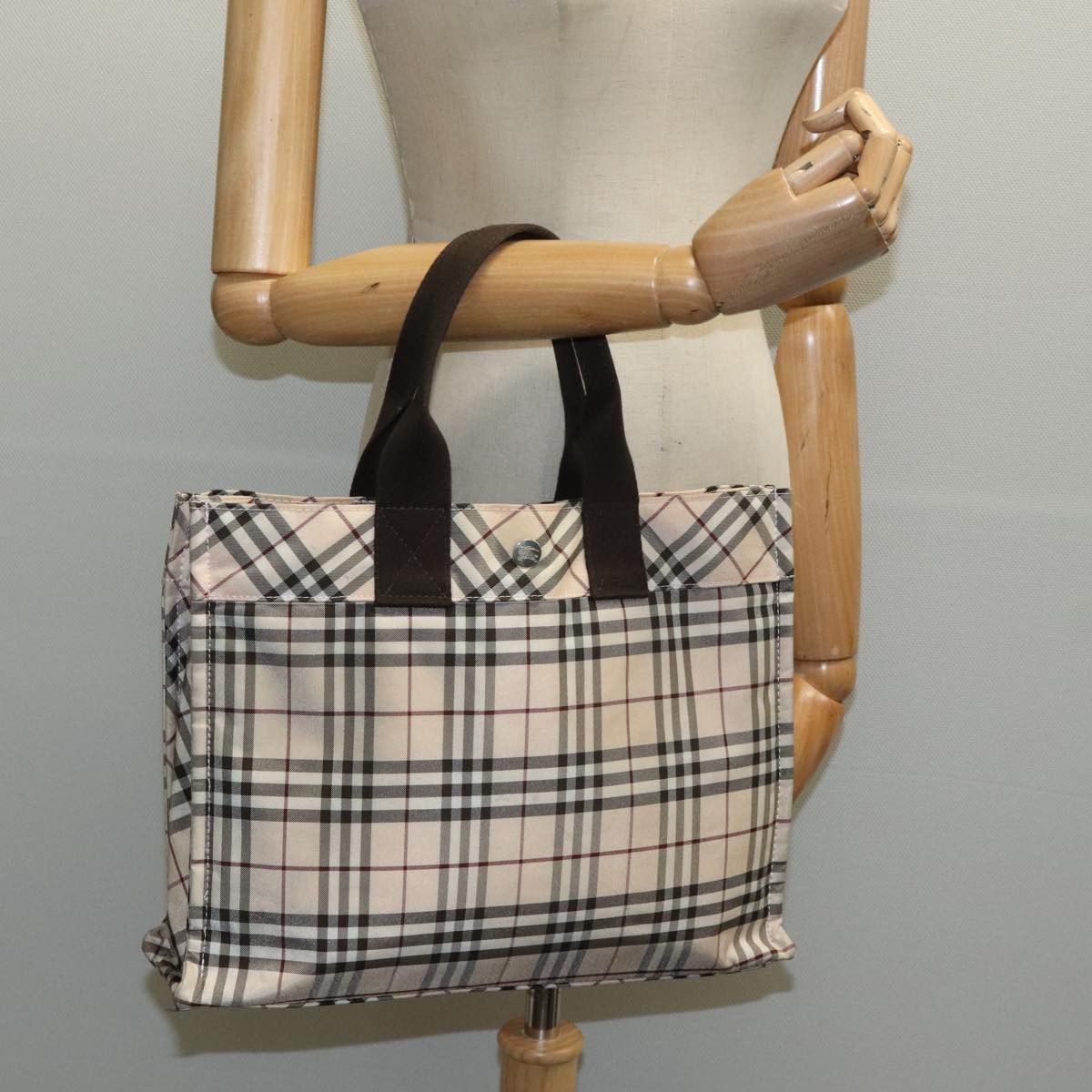 Burberry Nova Check Beige Metal Handbag (Pre-Owned) Size ONE SIZE - 18 Thumbnail