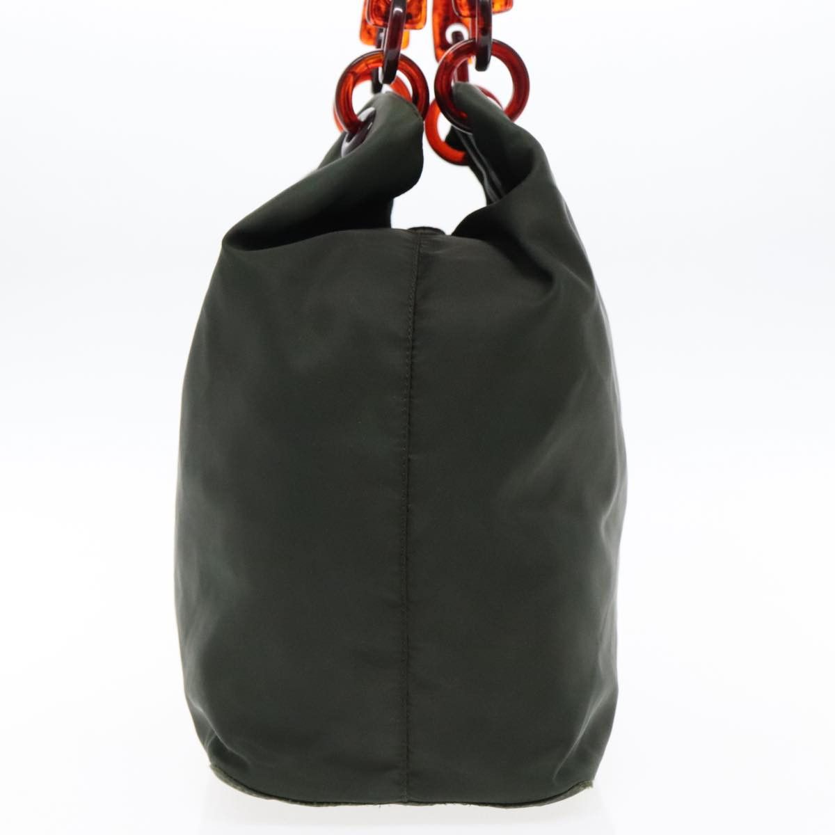 Prada Triangle Logo Green Synthetic Handbag (Pre-Owned) Size ONE SIZE - 4 Thumbnail