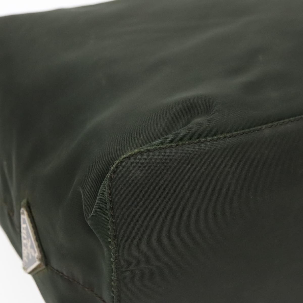 Prada Triangle Logo Green Synthetic Handbag (Pre-Owned) Size ONE SIZE - 8 Thumbnail