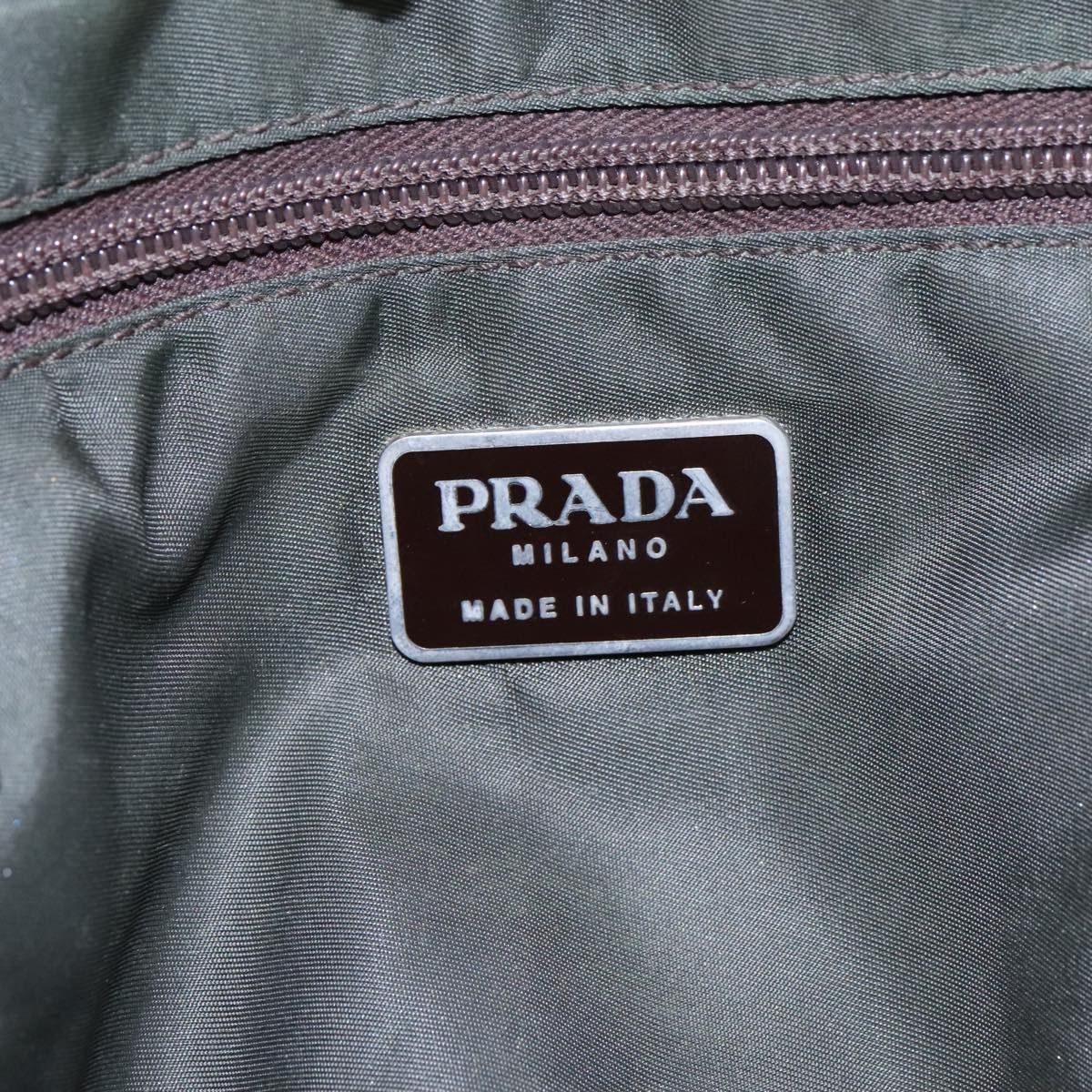 Prada Triangle Logo Green Synthetic Handbag (Pre-Owned) Size ONE SIZE - 13 Thumbnail