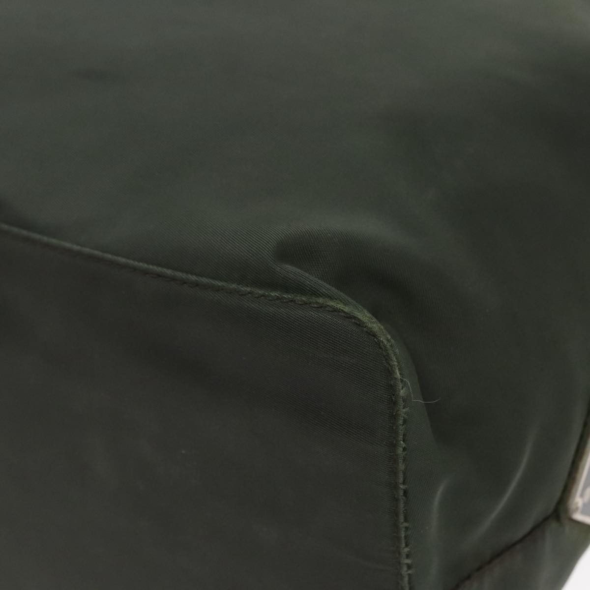 Prada Triangle Logo Green Synthetic Handbag (Pre-Owned) Size ONE SIZE - 9 Thumbnail