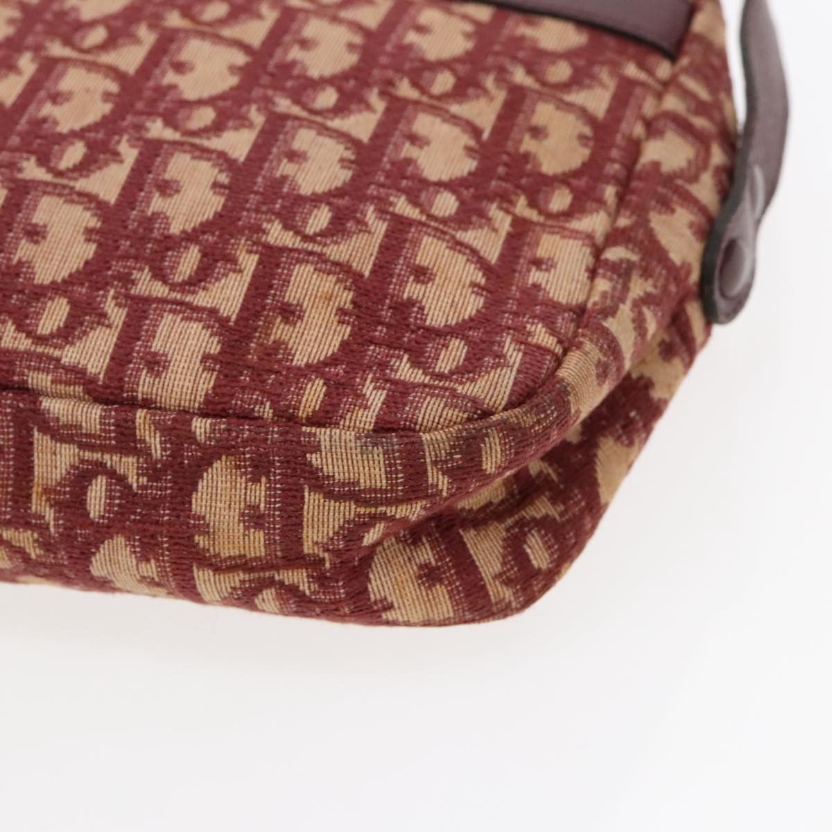 Dior Oblique Red Canvas Shoulder Bag (Pre-Owned) Size ONE SIZE - 10 Thumbnail