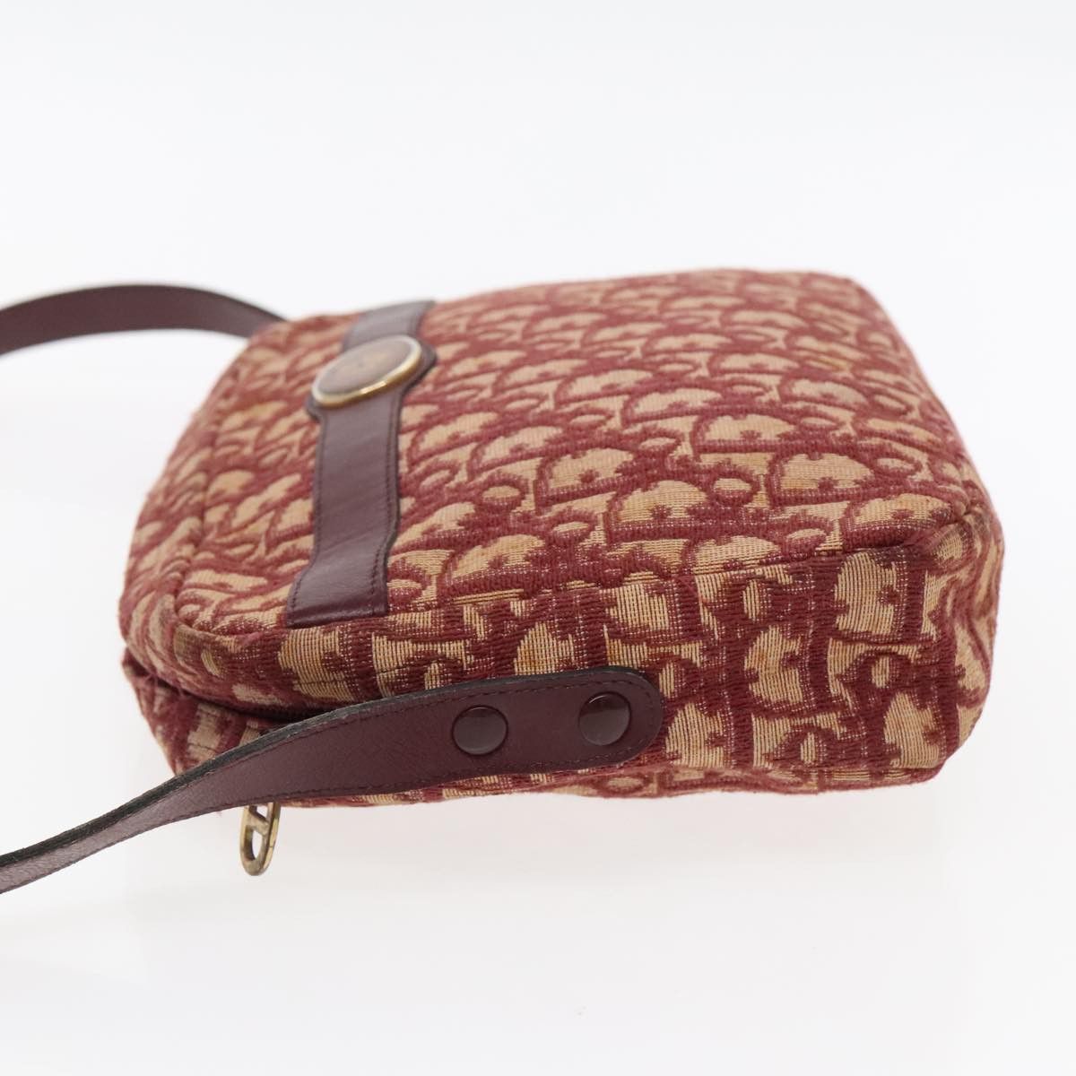 Dior Oblique Red Canvas Shoulder Bag (Pre-Owned) Size ONE SIZE - 13 Thumbnail