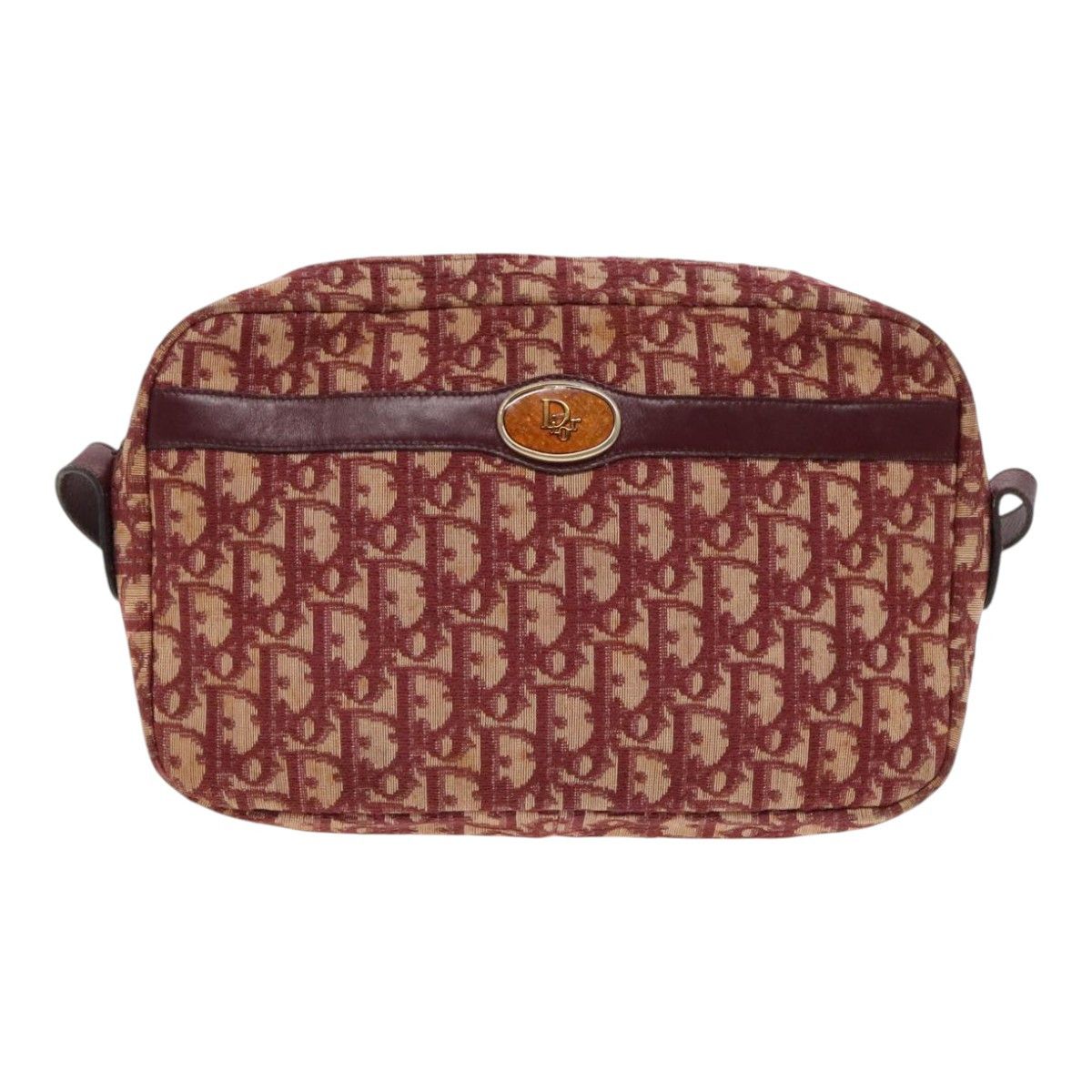 Dior Oblique Red Canvas Shoulder Bag (Pre-Owned) Size ONE SIZE - 12 Thumbnail
