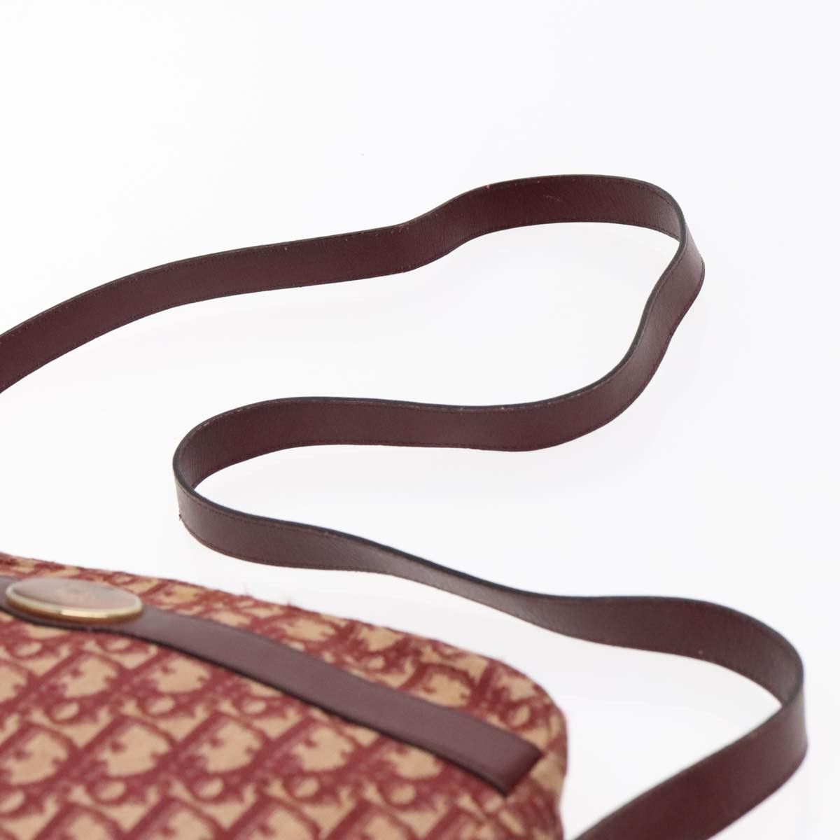 Dior Oblique Red Canvas Shoulder Bag (Pre-Owned) Size ONE SIZE - 15 Thumbnail