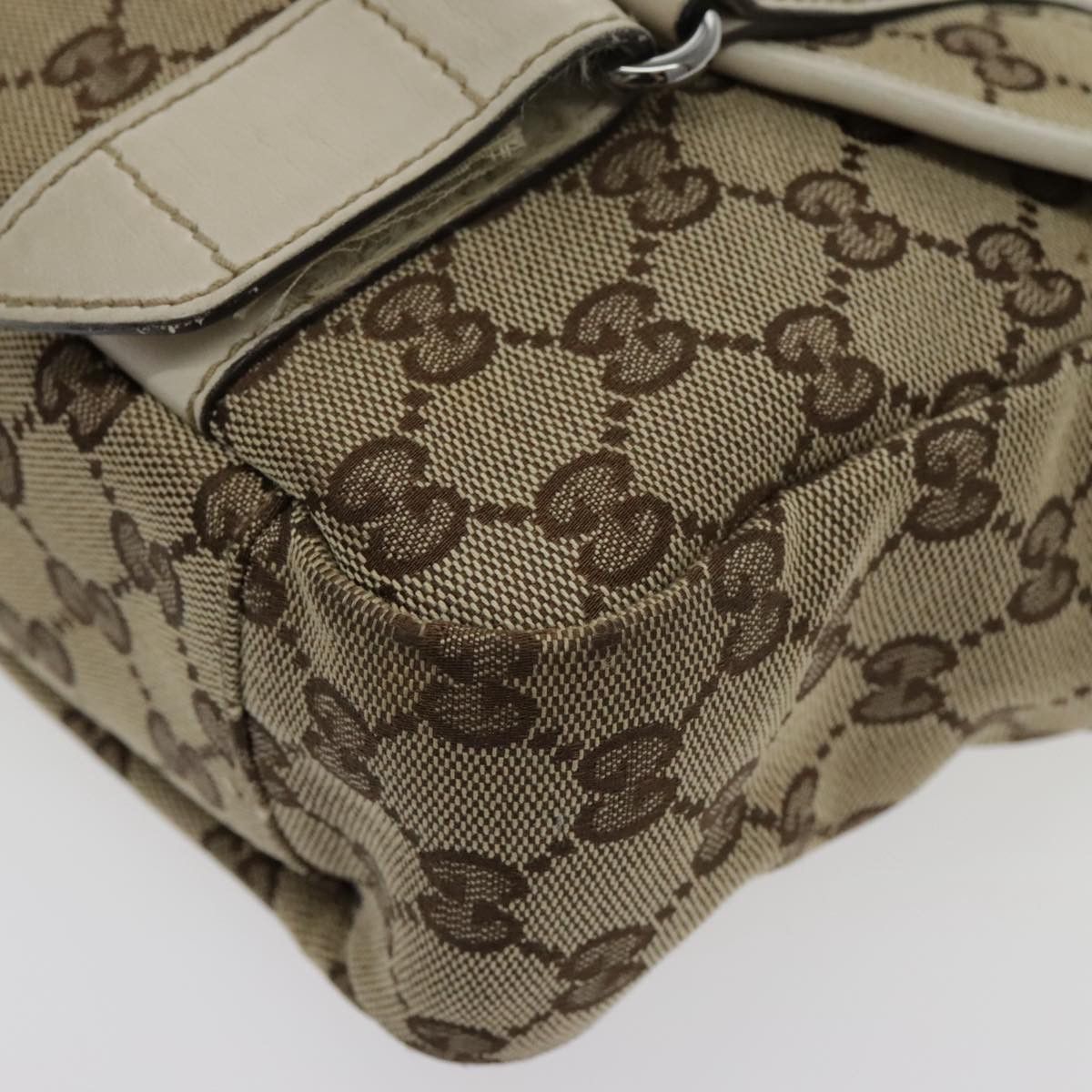 Gucci Beige Canvas Shoulder Bag (Pre-Owned) Size ONE SIZE - 8 Thumbnail