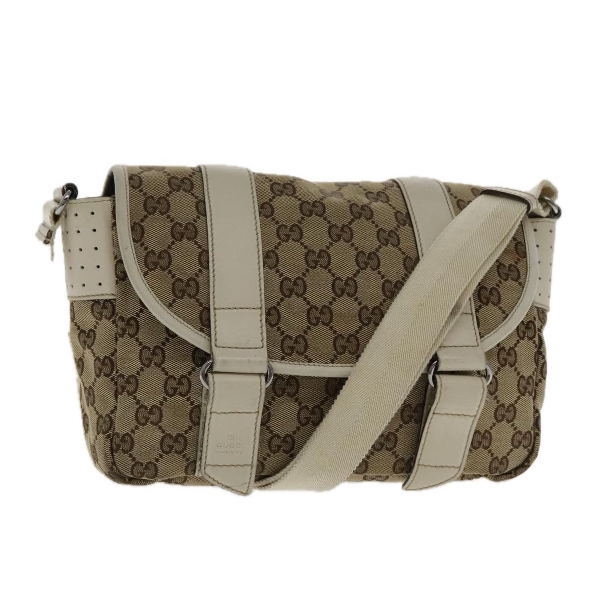 Gucci Beige Canvas Shoulder Bag (Pre-Owned) Size ONE SIZE - 16 Thumbnail