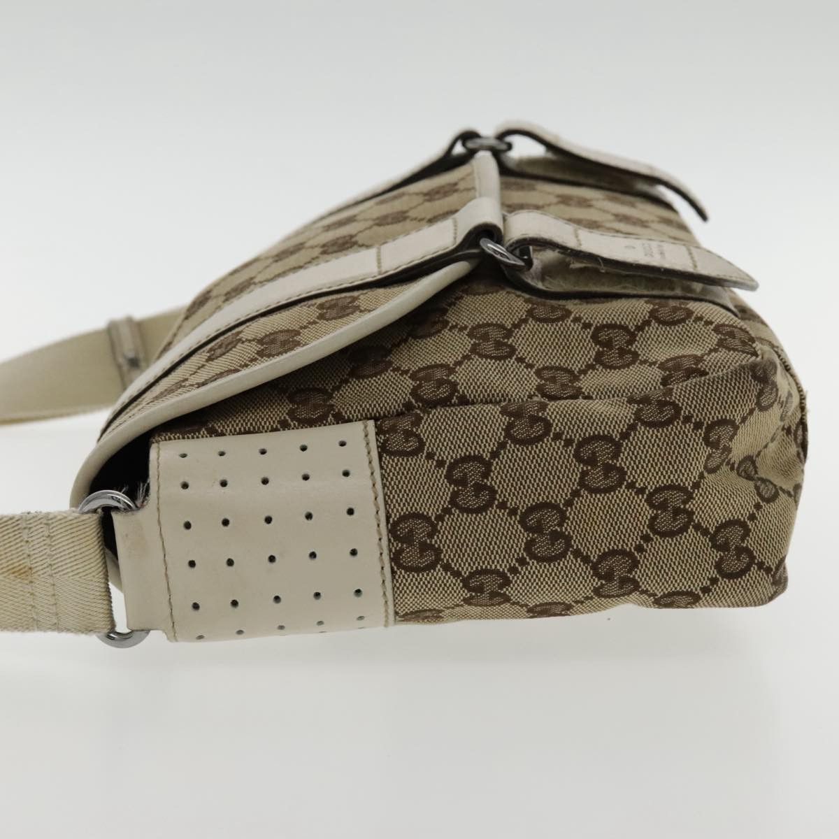 Gucci Beige Canvas Shoulder Bag (Pre-Owned) Size ONE SIZE - 3 Thumbnail