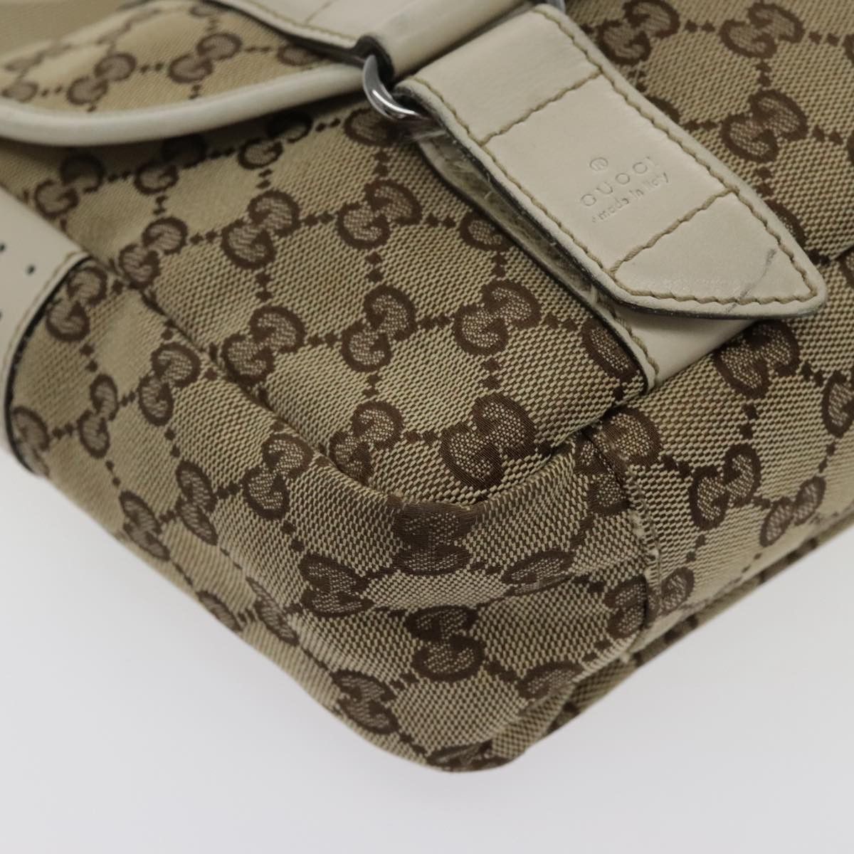 Gucci Beige Canvas Shoulder Bag (Pre-Owned) Size ONE SIZE - 7 Thumbnail