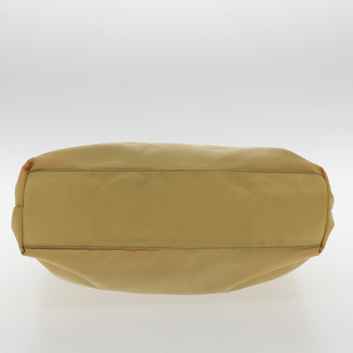 Prada Triangle Logo Beige Synthetic Shoulder Bag (Pre-Owned) Size ONE SIZE - 18 Thumbnail