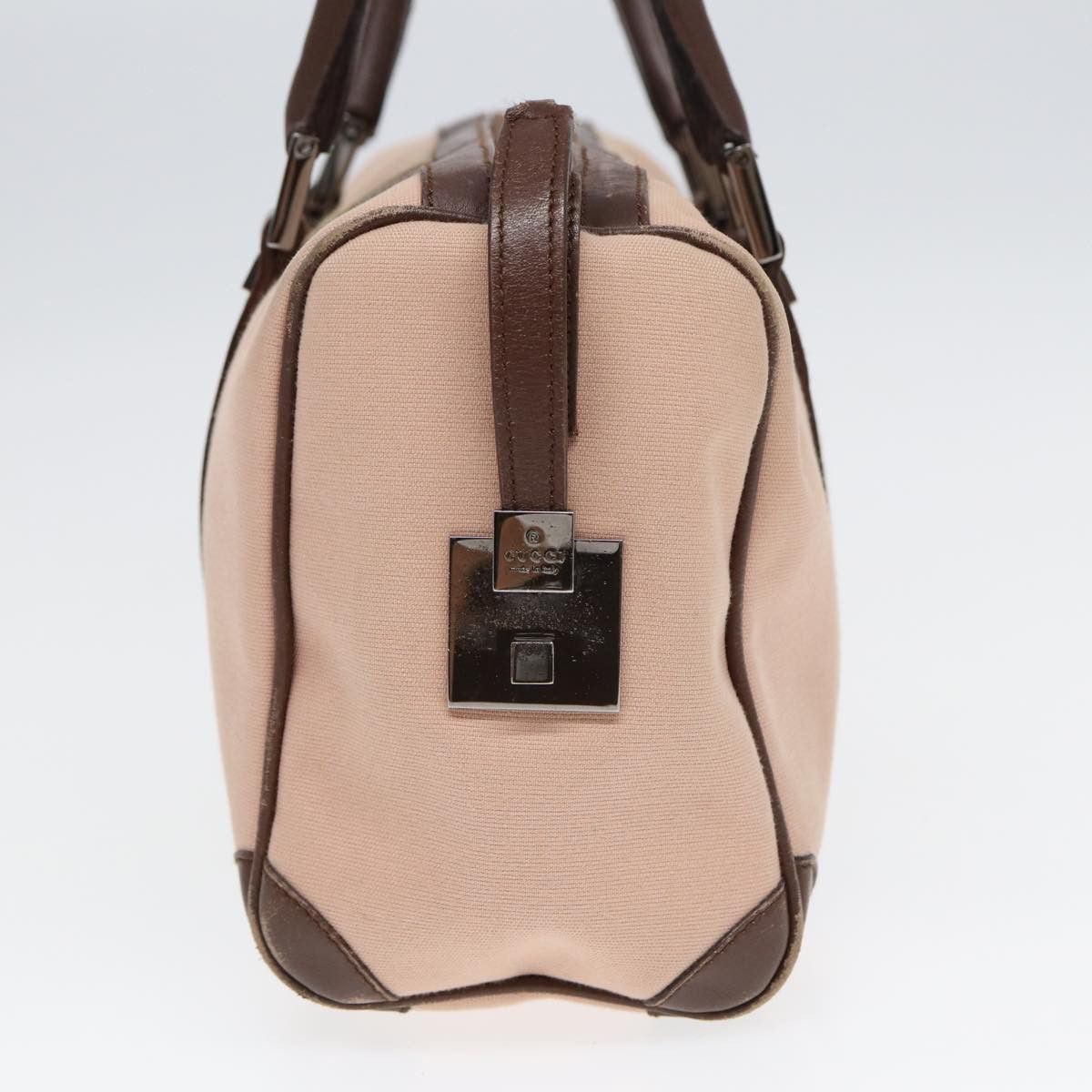 Gucci Web Pink Canvas Handbag (Pre-Owned) Size ONE SIZE - 17 Thumbnail
