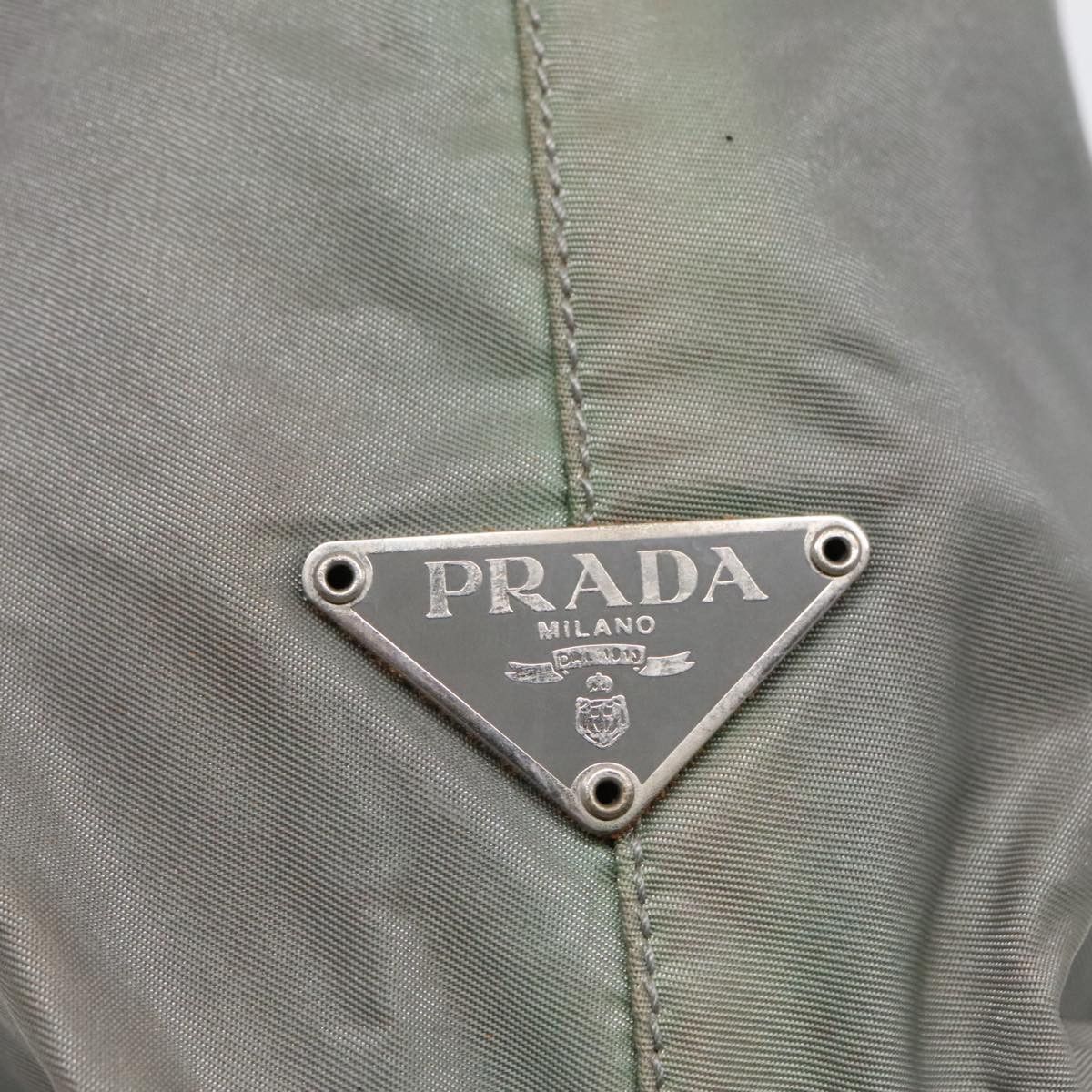 Prada Tessuto Grey Synthetic Shoulder Bag (Pre-Owned) Size ONE SIZE - 14 Thumbnail