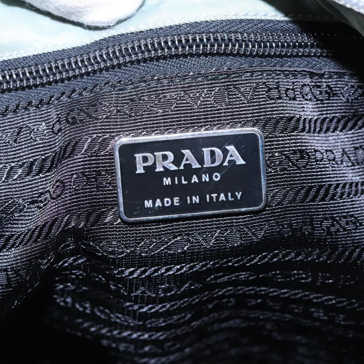 Prada Tessuto Grey Synthetic Shoulder Bag (Pre-Owned) Size ONE SIZE - 13 Thumbnail