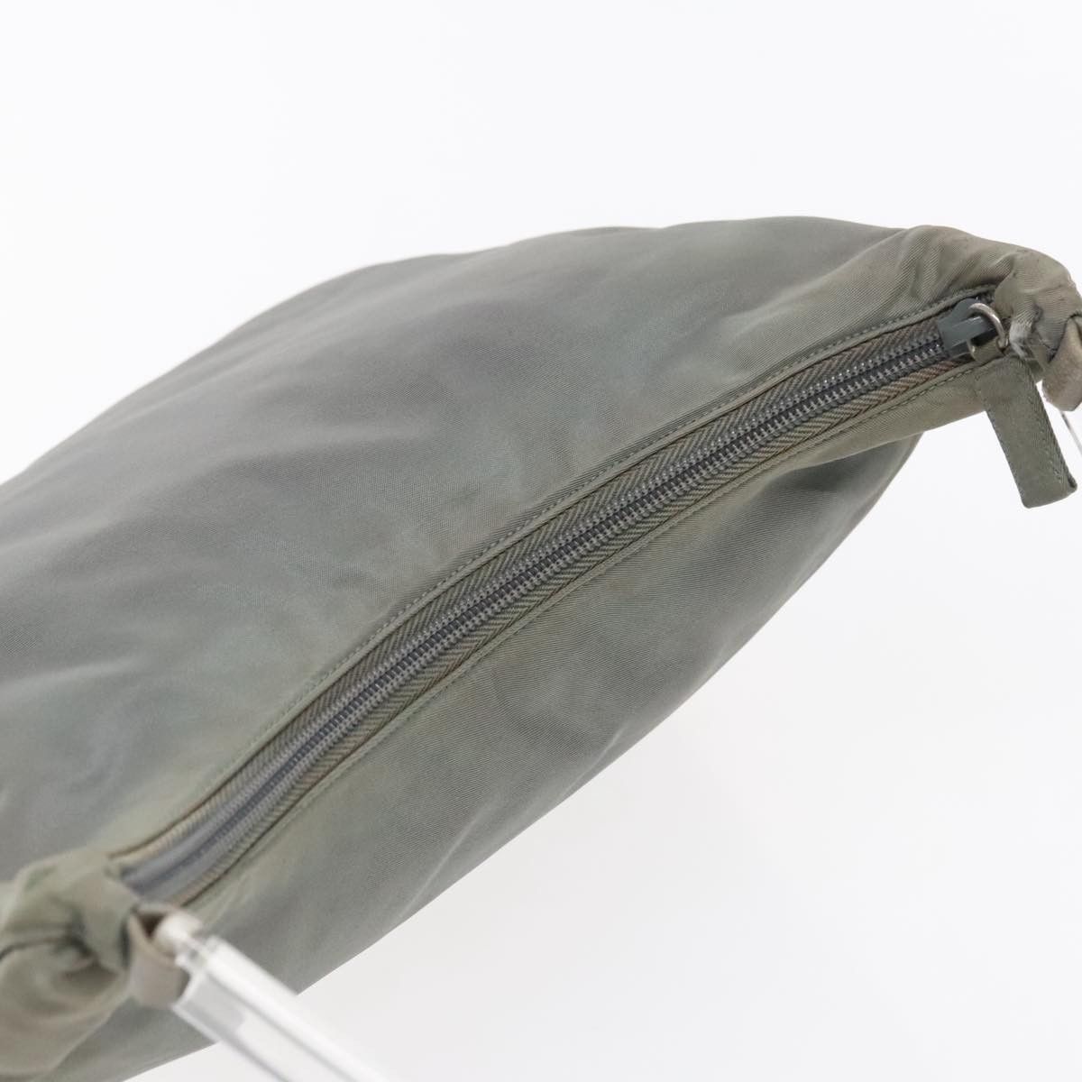 Prada Tessuto Grey Synthetic Shoulder Bag (Pre-Owned) Size ONE SIZE - 10 Thumbnail