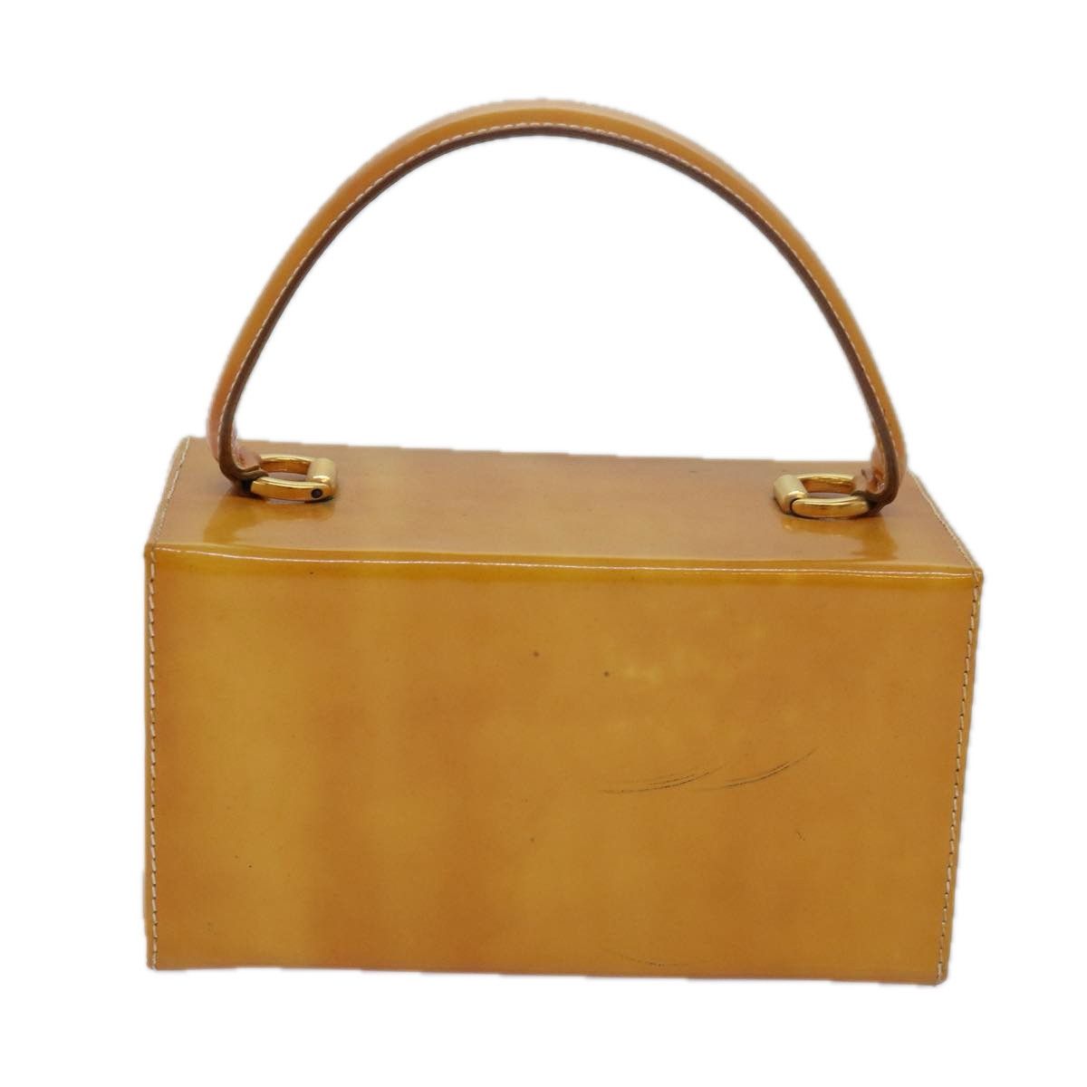 Salvatore Ferragamo Gancini Yellow Leather Handbag (Pre-Owned) Size ONE SIZE - 2 Thumbnail