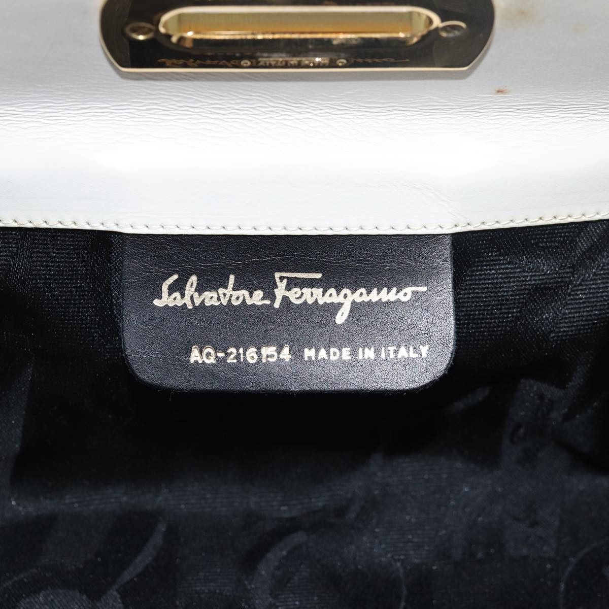 Salvatore Ferragamo Gancini Yellow Leather Handbag (Pre-Owned) Size ONE SIZE - 8 Thumbnail