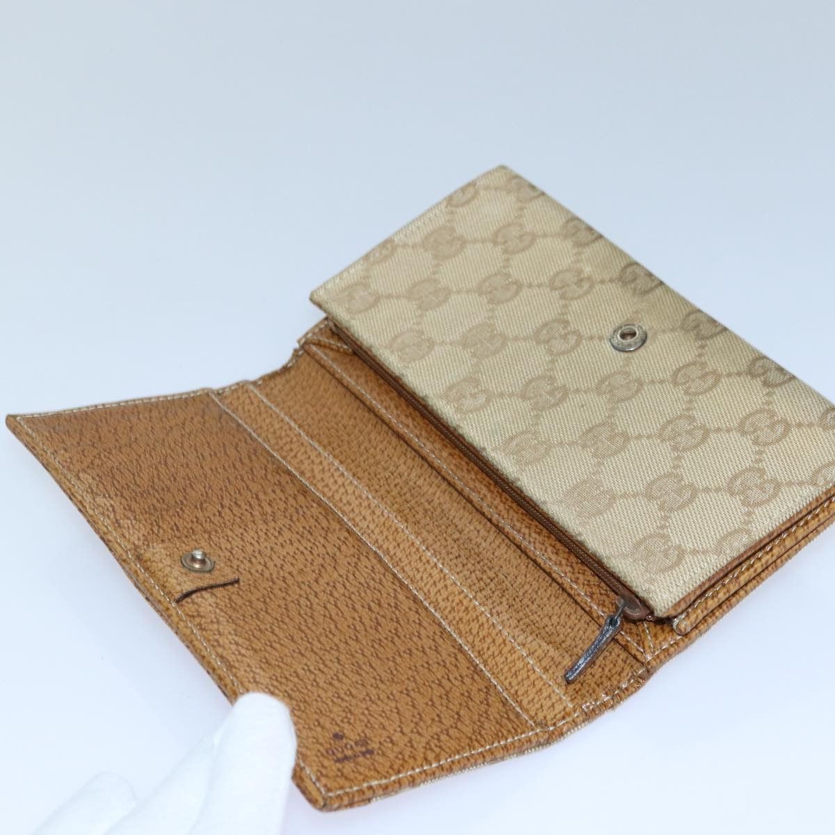 Gucci Beige Canvas Wallet (Pre-Owned) Size ONE SIZE - 15 Thumbnail