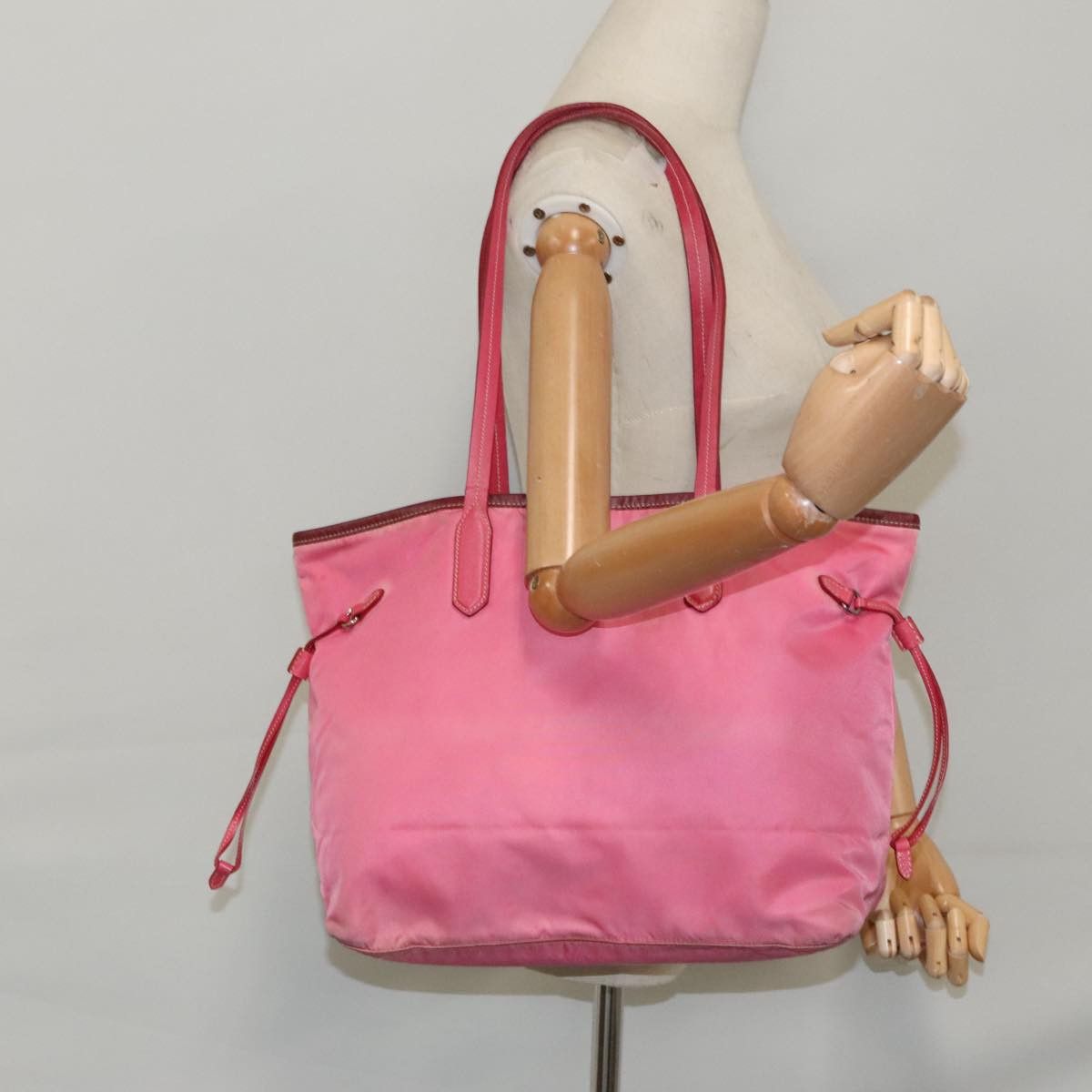 Prada Re-Nylon Pink Synthetic Tote Bag (Pre-Owned) Size ONE SIZE - 15 Thumbnail