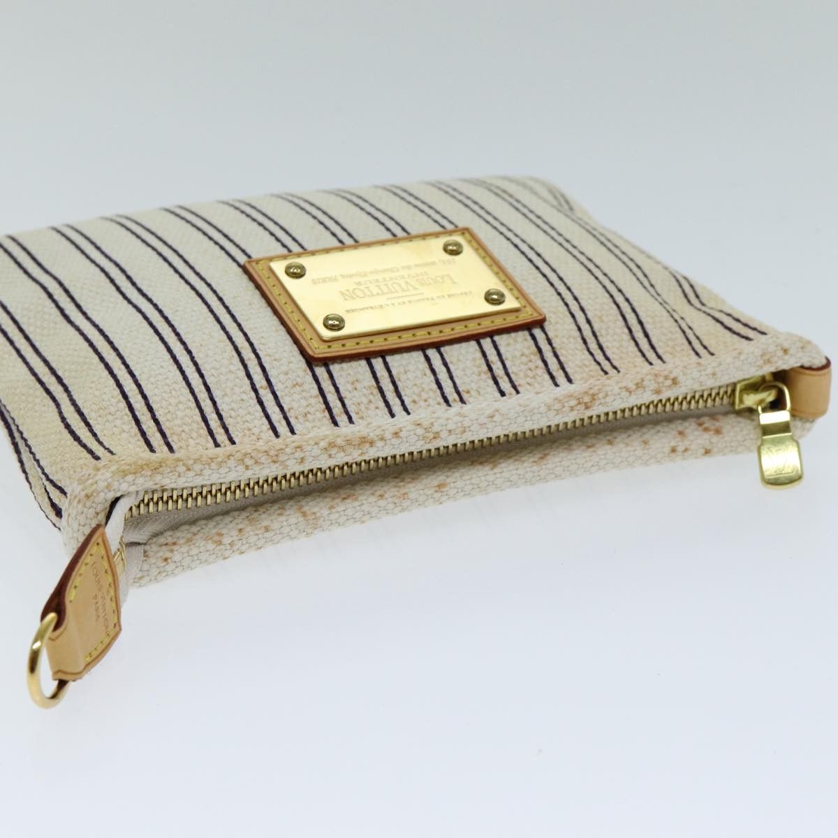 Louis Vuitton Antigua White Canvas Clutch Bag (Pre-Owned) Size ONE SIZE - 12 Thumbnail