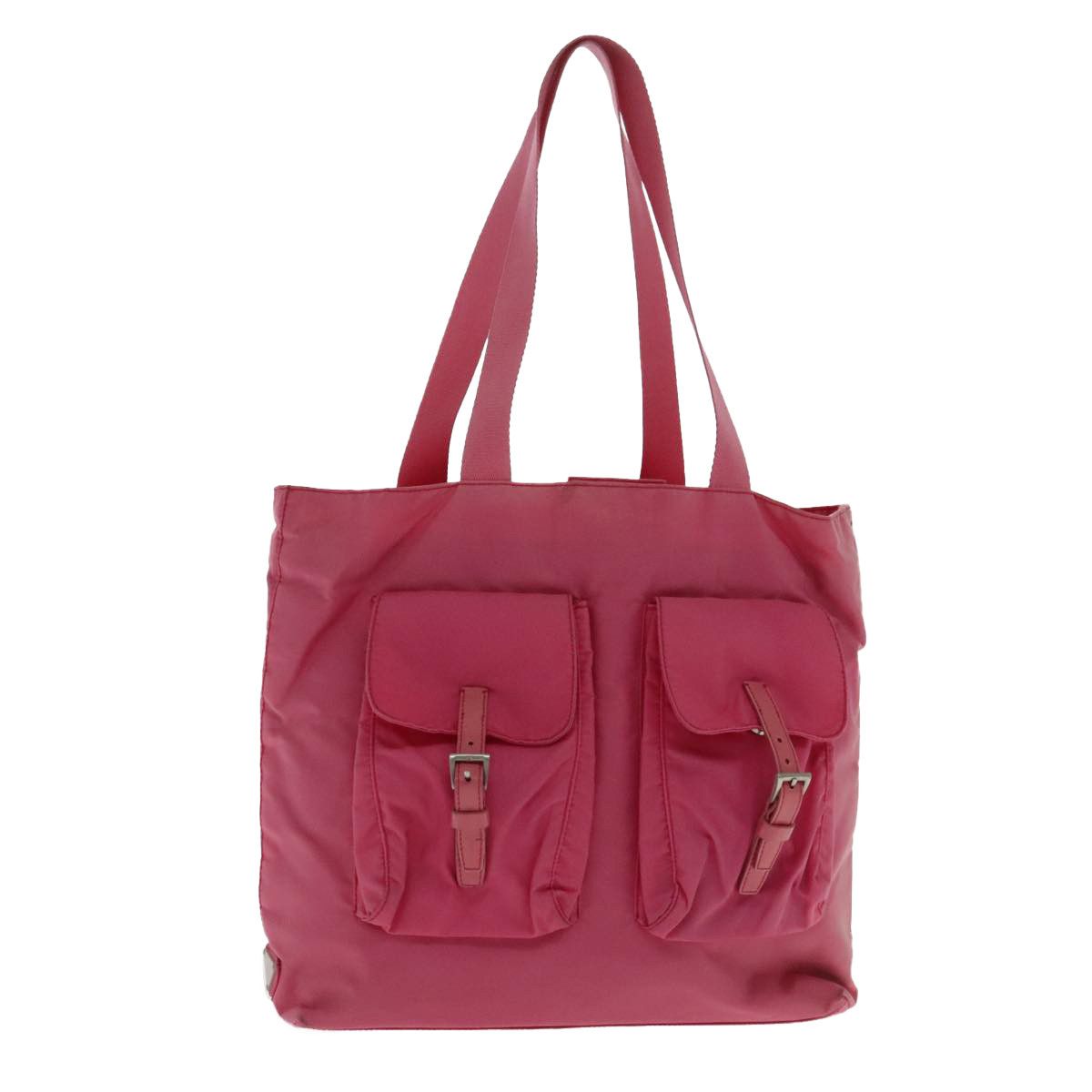 Prada Tessuto Pink Synthetic Tote Bag (Pre-Owned) Size ONE SIZE - 17 Thumbnail