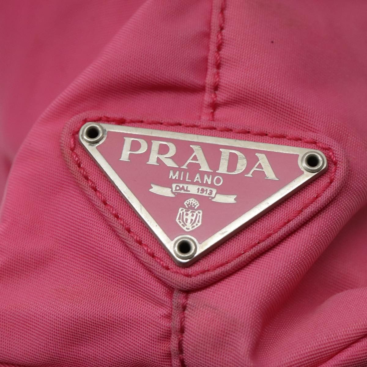 Prada Tessuto Pink Synthetic Tote Bag (Pre-Owned) Size ONE SIZE - 13 Thumbnail