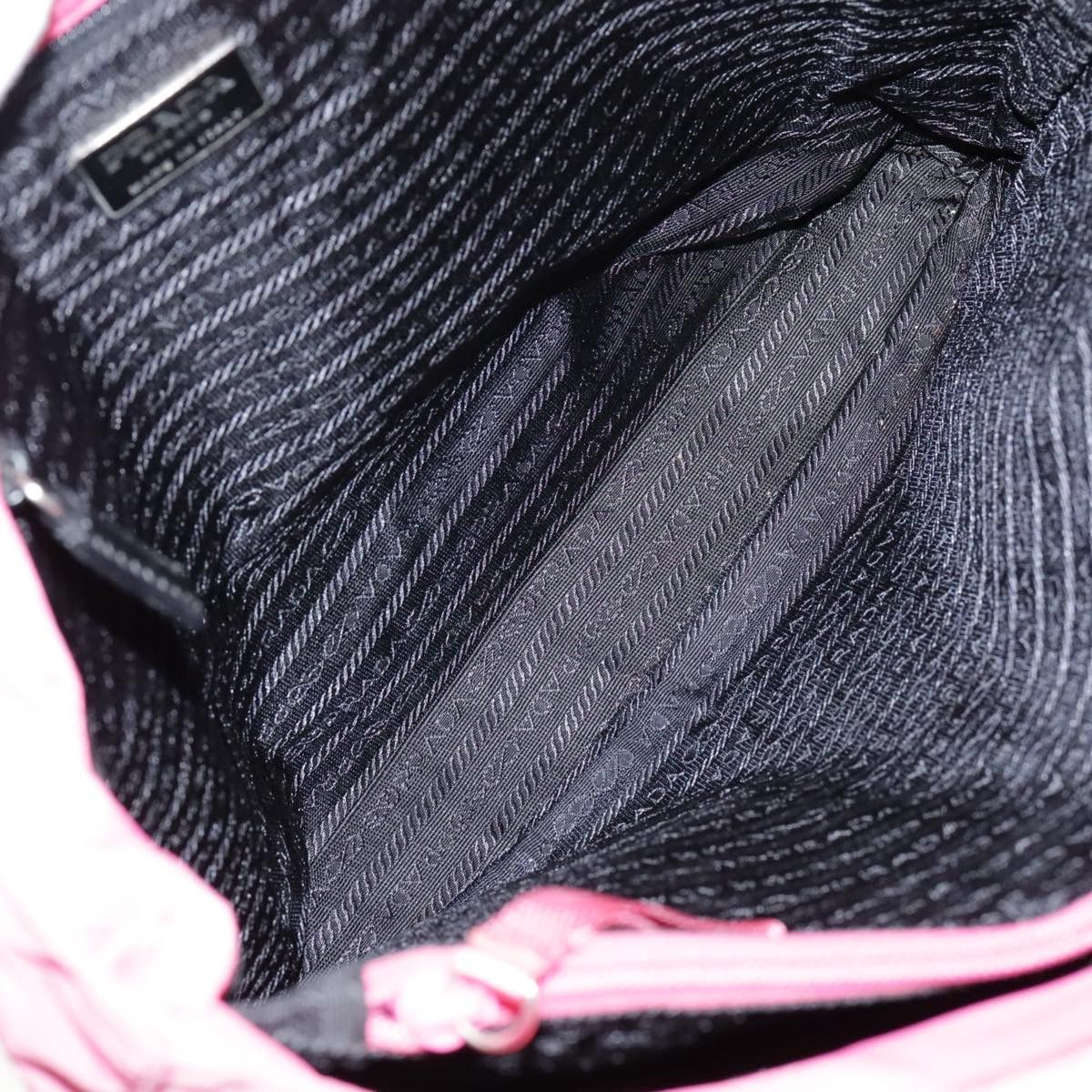 Prada Tessuto Pink Synthetic Tote Bag (Pre-Owned) Size ONE SIZE - 11 Thumbnail