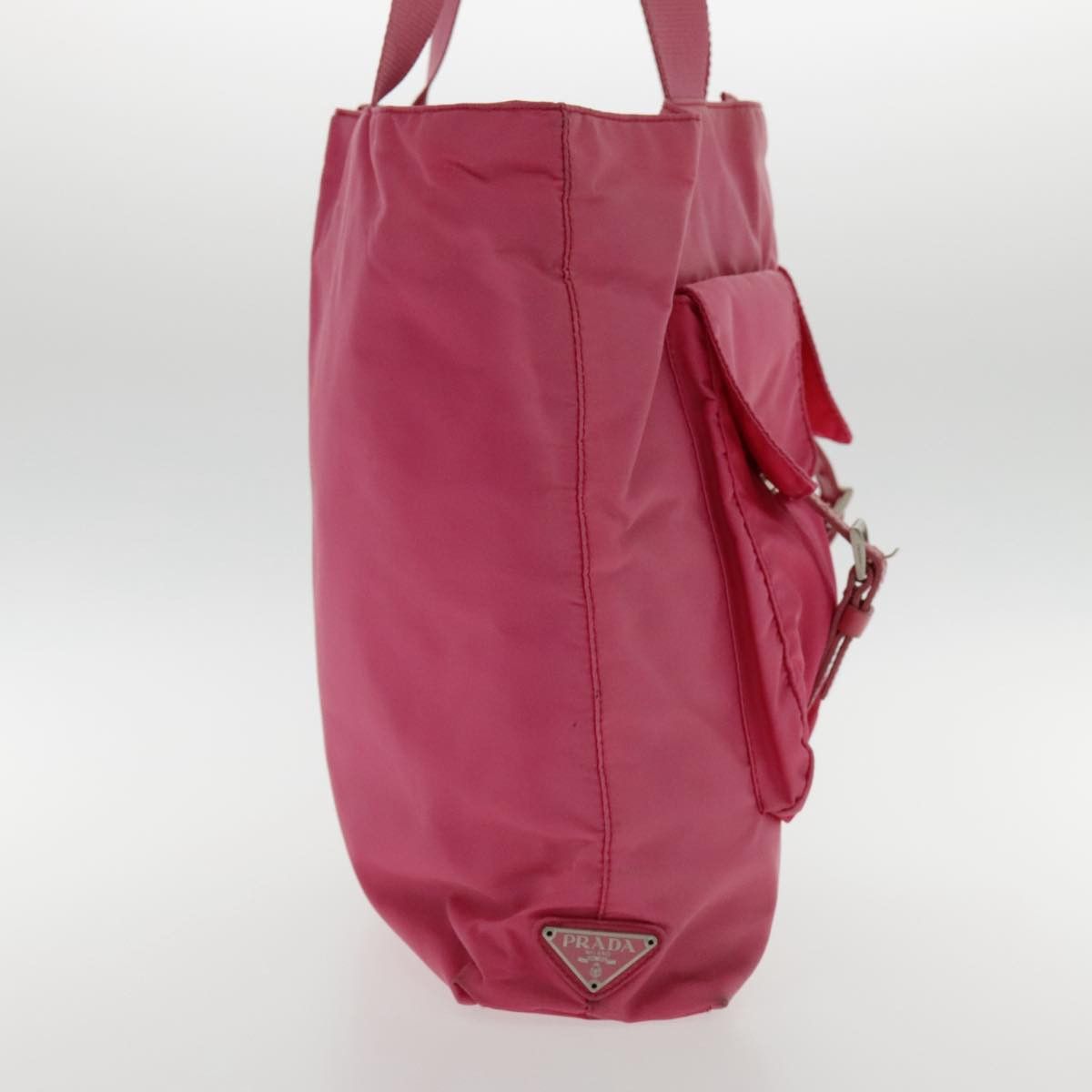 Prada Tessuto Pink Synthetic Tote Bag (Pre-Owned) Size ONE SIZE - 4 Thumbnail