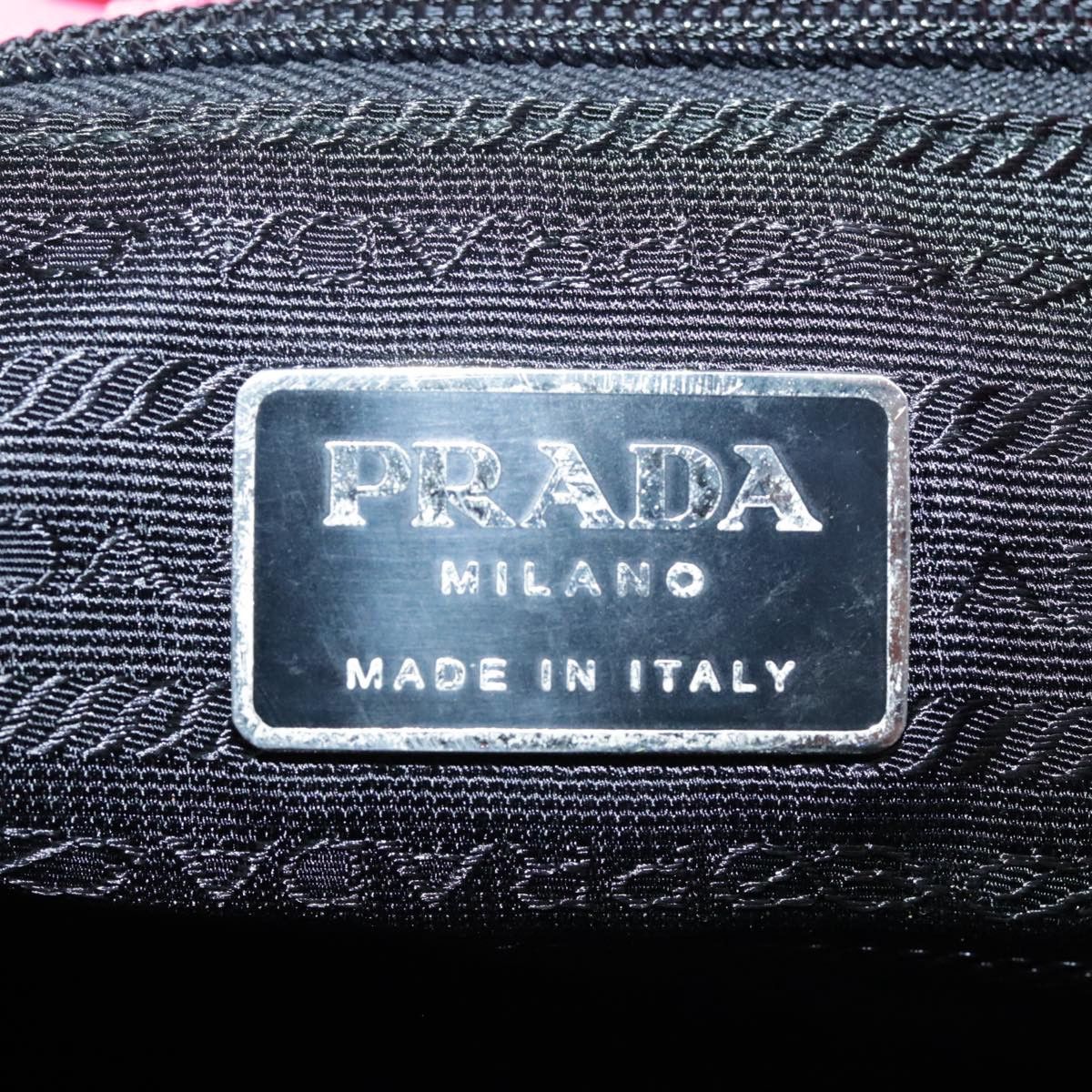 Prada Tessuto Pink Synthetic Tote Bag (Pre-Owned) Size ONE SIZE - 12 Thumbnail
