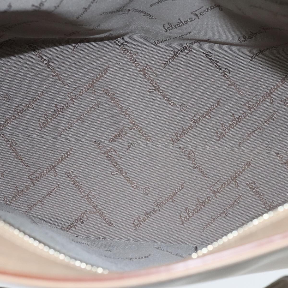 Salvatore Ferragamo Gancini Beige Leather Tote Bag (Pre-Owned) Size ONE SIZE - 19 Thumbnail