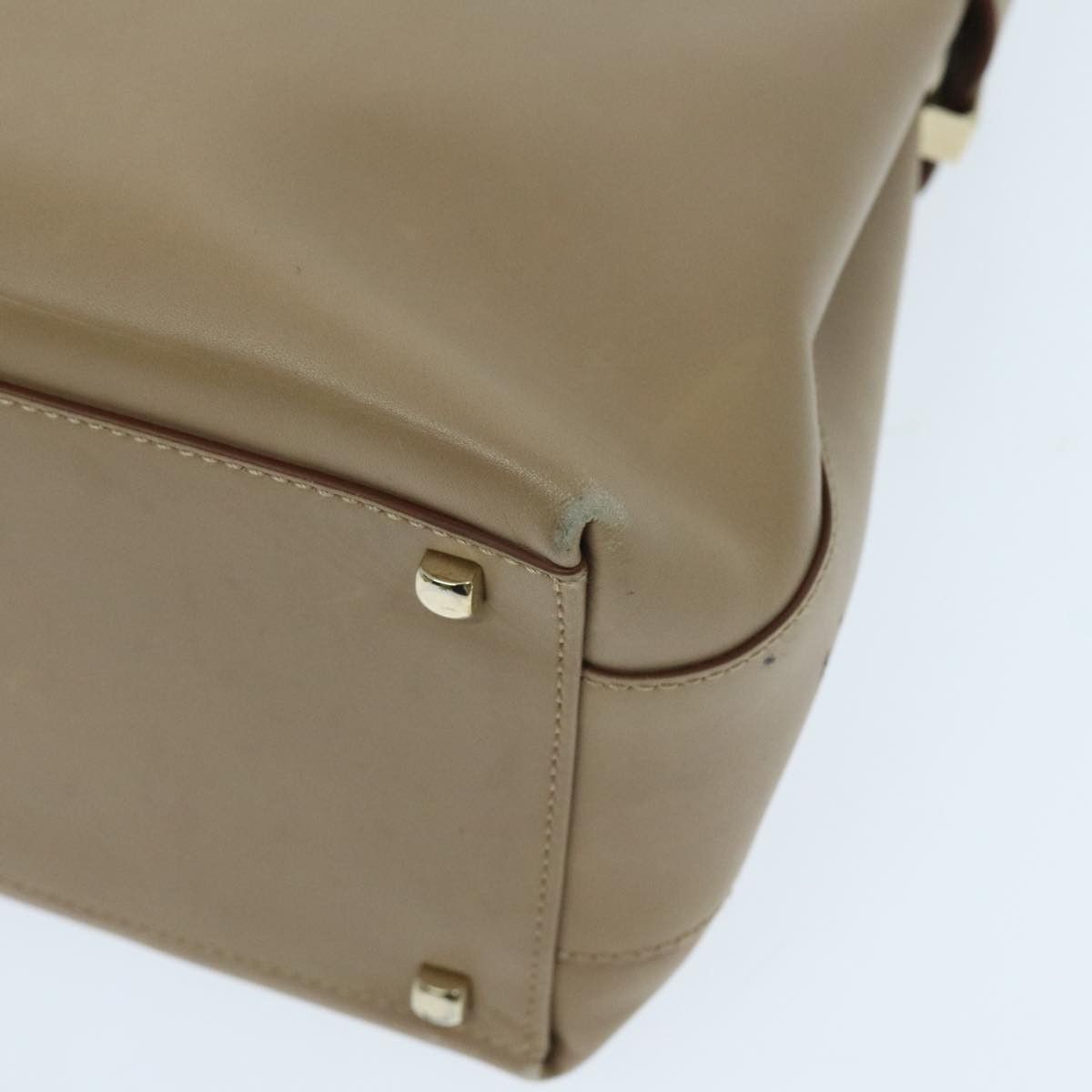 Salvatore Ferragamo Gancini Beige Leather Tote Bag (Pre-Owned) Size ONE SIZE - 16 Thumbnail