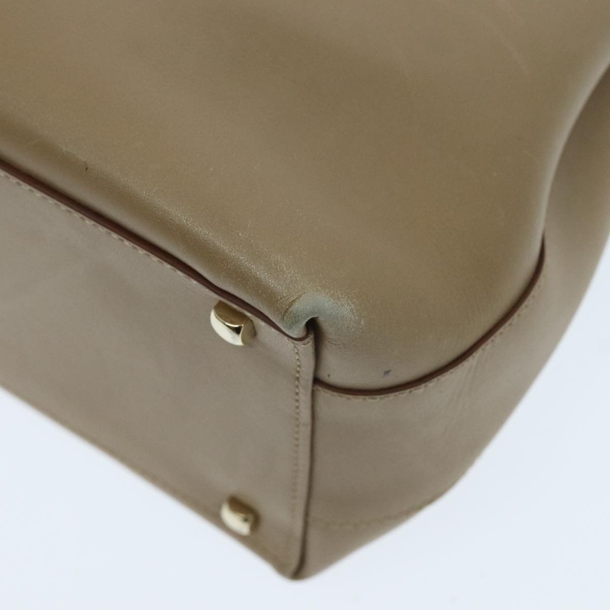 Salvatore Ferragamo Gancini Beige Leather Tote Bag (Pre-Owned) Size ONE SIZE - 17 Thumbnail