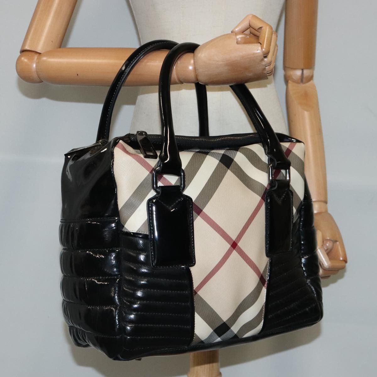 Burberry Nova Check Beige Canvas Handbag (Pre-Owned) Size ONE SIZE - 15 Thumbnail