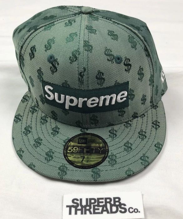 Supreme Supreme Monogram Box Logo New Era Green (Size: 7-1/2