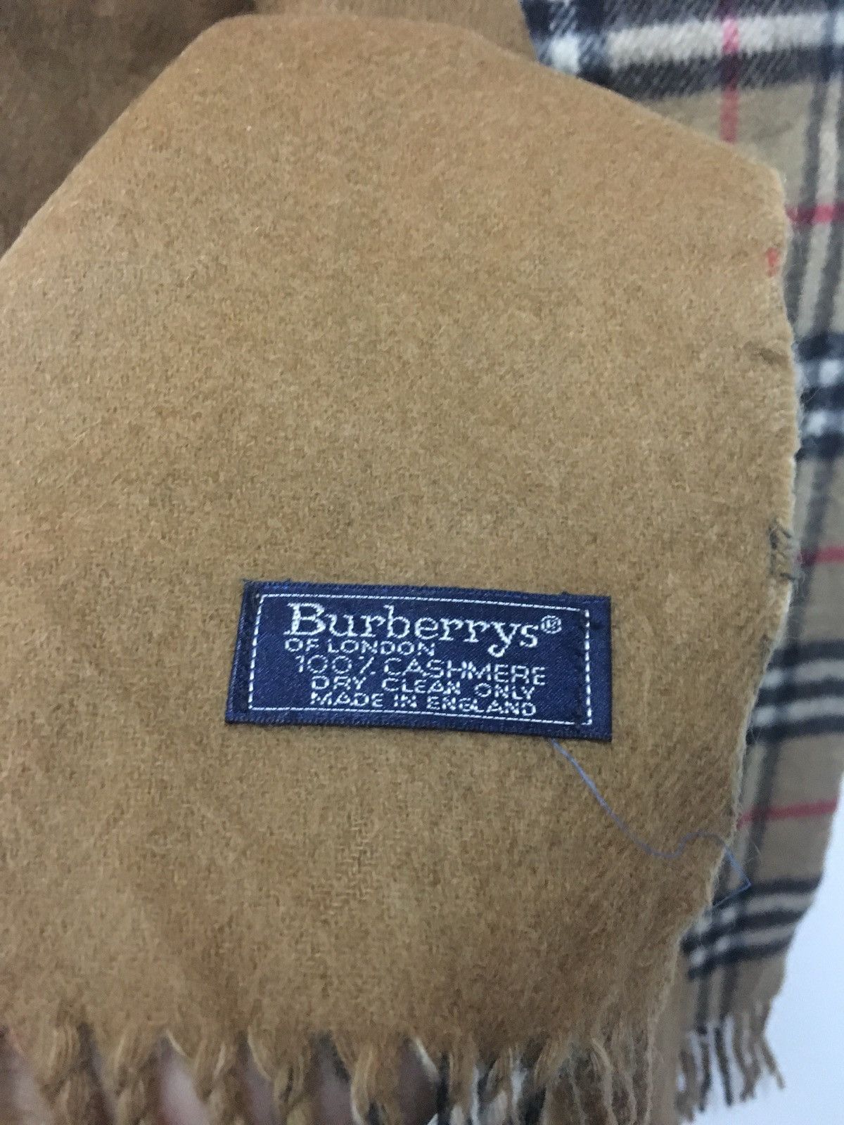 Burberry Burberrys Of London Scarves Scarf 100% Cashmere England Size ONE SIZE - 3 Thumbnail