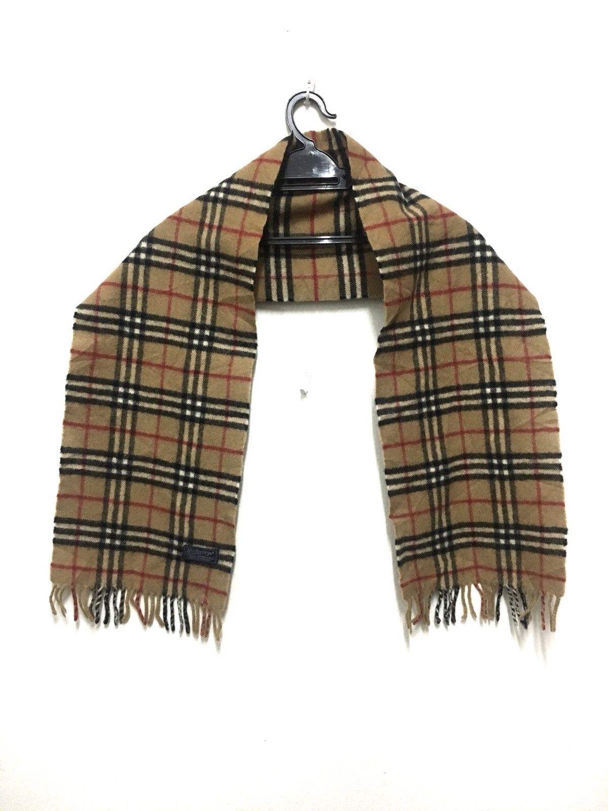 Burberry Burberrys Of London Scarves Scarf 100% Lambswool England Size ONE SIZE - 3 Thumbnail
