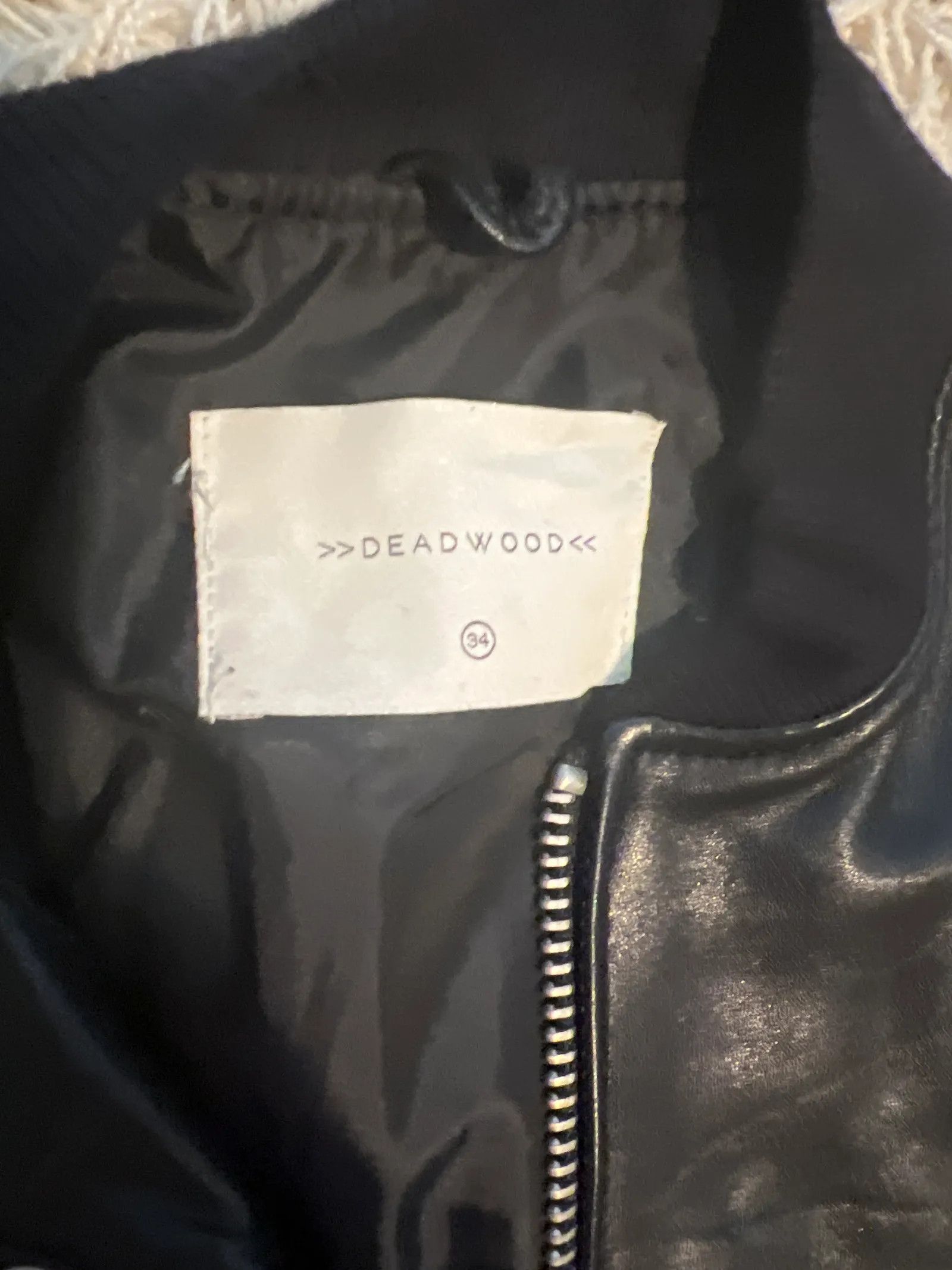 Deadwood Deadwood Leather Jacket Size XS / US 0-2 / IT 36-38 - 2 Thumbnail