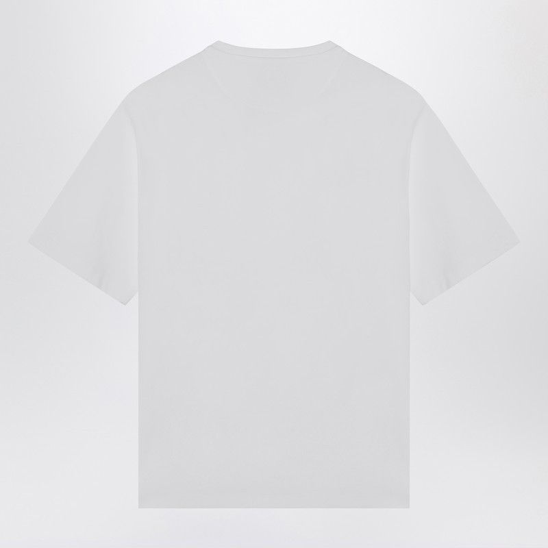 Prada Prada White T-Shirt With Logo Triangle | Grailed